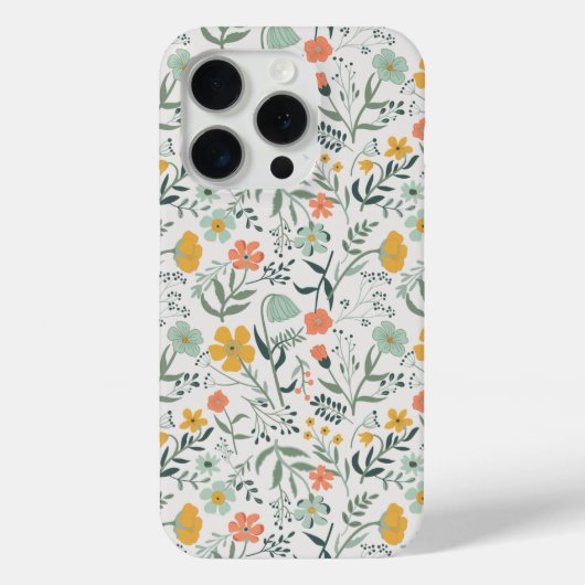 美しい植物花柄 Case-Mate iPhoneケース (裏面)