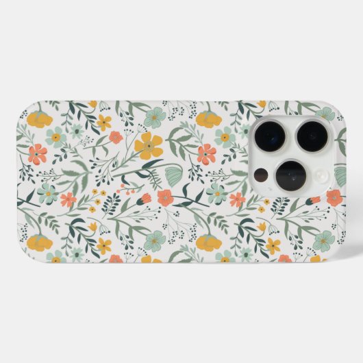 美しい植物花柄 Case-Mate iPhoneケース (裏面 (横))
