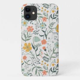 美しい植物花柄 iPhone 11 ケース