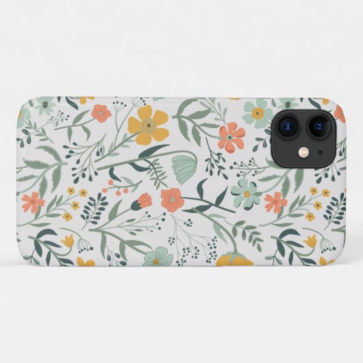 美しい植物花柄 Case-Mate iPhoneケース (裏面(横))