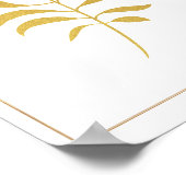 美しい植物黄金の離れ木 ポスター (角)