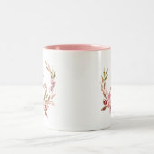 美しい植物 |フローラリースおはよう ツートーンマグカップ (中央)