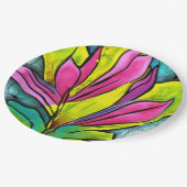 美しい植物 ペーパープレート (アングル)