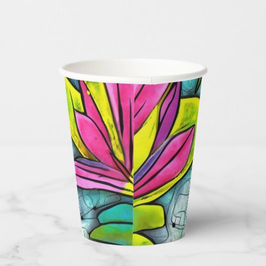 美しい植物 紙コップ (右)