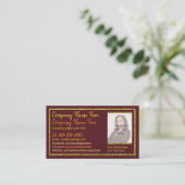 美しい業界の髪、爪、 ネイル、化粧、まつげ、写真 名刺 (スタンド正面)