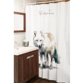 美しい極狐カスタマイズ可能 シャワーカーテン