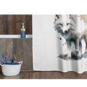 美しい極狐カスタマイズ可能 シャワーカーテン