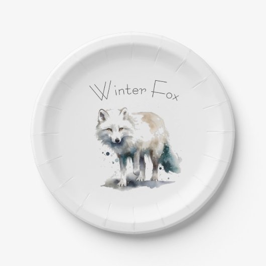 美しい極狐カスタマイズ可能 ペーパープレート (正面)