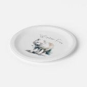 美しい極狐カスタマイズ可能 ペーパープレート (アングル)