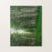 美しい樺の木ツリーフォレスト ジグソーパズル (縦)