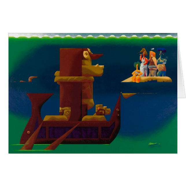 美しい歌-空白のなカード (正面横)