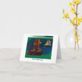 美しい歌- notecard カード (黄色い花)