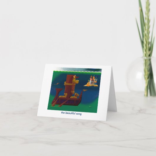 美しい歌- notecard カード (正面)