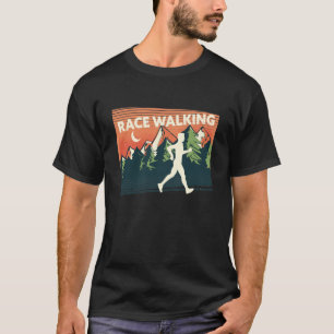 美しい歩くでの人種自然 Tシャツ