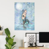 美しい母とベビー人魚のポスター ポスター (ホームオフィス)