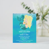 美しい母とベビー人魚シャワーの招待 (スタンド正面)