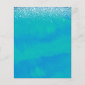 美しい母とベビー人魚シャワーの招待 (裏面)