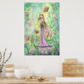 美しい母とベビー妖精のポスタープリント ポスター (キッチン)