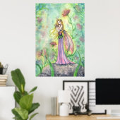 美しい母とベビー妖精のポスタープリント ポスター (ホームオフィス)