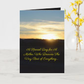 美しい母の日のカード カード (黄色い花)