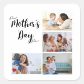美しい母の日のギフトシール スクエアシール (正面)
