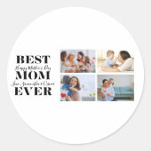 美しい母の日のギフトシール ラウンドシール (正面)