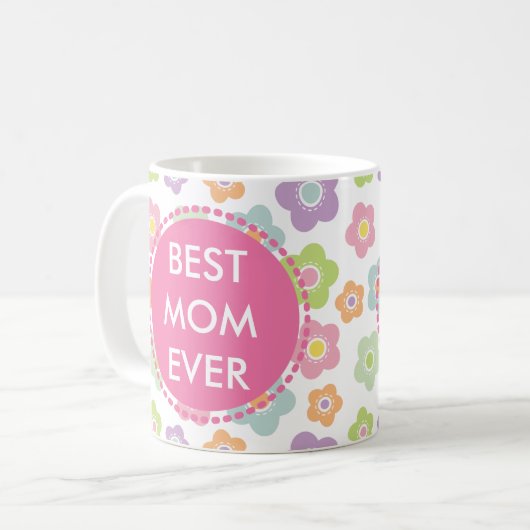 美しい母の日のコーヒー・マグ コーヒーマグカップ (正面左)