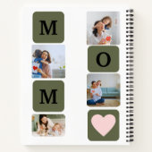 美しい母の日のプレゼント スパイラル ノートブック (裏面)