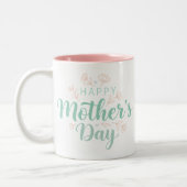 美しい母の日の贈り物 ツートーンマグカップ (左)