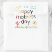 美しい母の日ステッカー スクエアシール (バッグ)