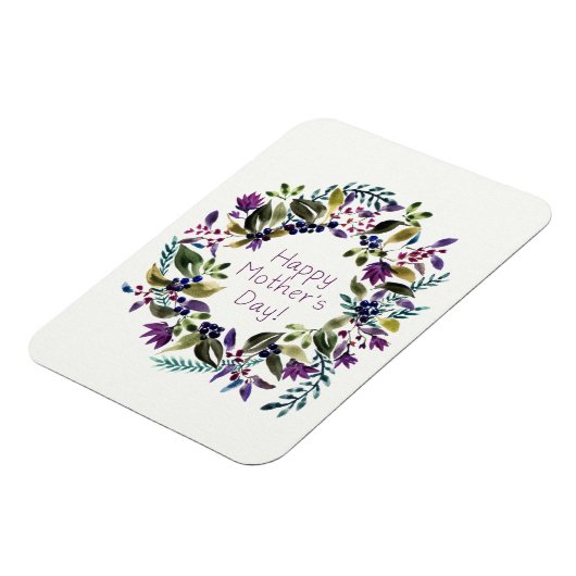 美しい母の日マグネット紫の花 マグネット (左側)