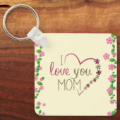 美しい母の日 キーホルダー (正面)
