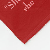 美しい母の赤 フリースブランケット (角)