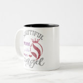 美しい母は天使のような存在だ ツートーンマグカップ (正面左)