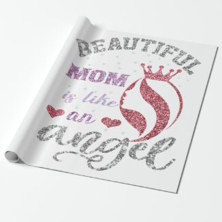 美しい母は天使のような存在だ ラッピングペーパー