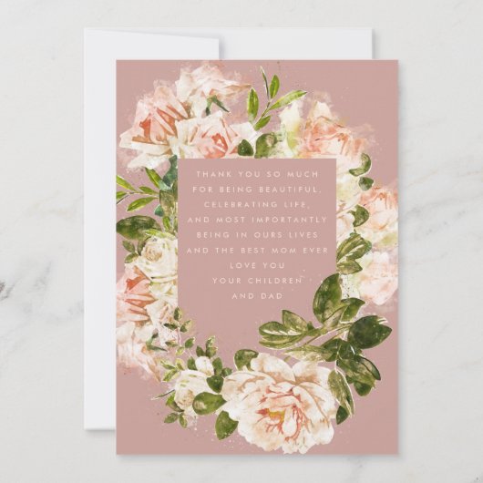 美しい母フローラエレガンスハッピーマザーズデイ (裏面)