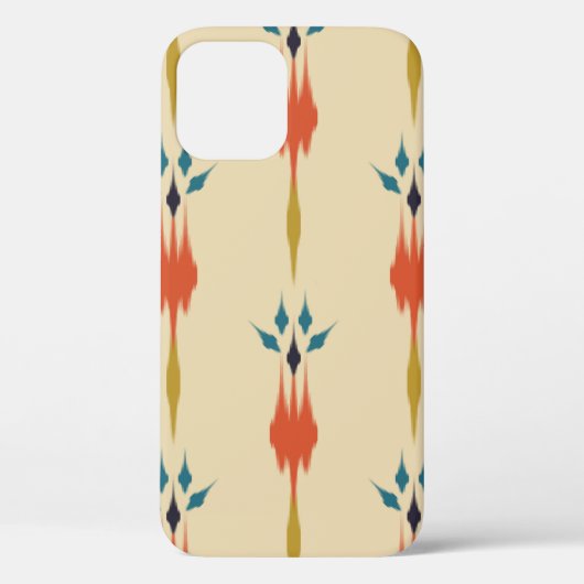 美しい民族抽象芸術イカットアート。シームレスカスル Case-Mate iPhoneケース (裏面)