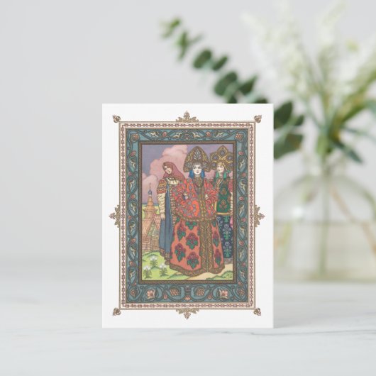 美しい民話ロシアのはがき ポストカード (スタンド正面)