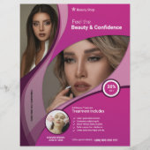 美しい気にサロン チラシ (正面)