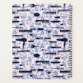 美しい気にブルーバラパターン プランナー手帳 (裏面)