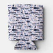 美しい気にブルーバラパターン 缶クーラー (裏面)