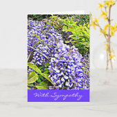 美しい気持ちのWysteriaの悔やみや弔慰カード カード (黄色い花)
