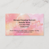 美しい気泡を使った清掃サービス 名刺 (正面)