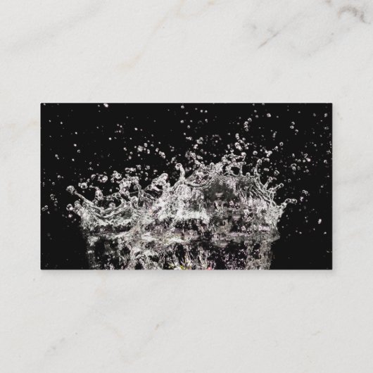 美しい水しぶきの名刺 名刺 (裏面)