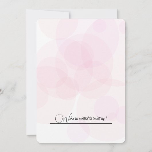 美しい水のカラーフレーム誕生日 パーソナライズされた 招待状 (裏面)