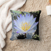 美しい水の百合写真 クッション (ブランケット)