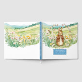 美しい水の色うさぎ赤ちゃんシャワーゲストブック ゲストブック (全面)