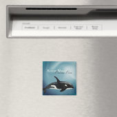 美しい水の色のキラーホエールオルシーナス・オルカ マグネット (インサイチュ (食洗機))