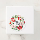 美しい水の色のクリスマスリース メリー フェイバータグ (インサイチュ)