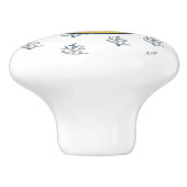 美しい水の色のコーラルオンホワイトビーチコテージ  セラミックノブ (側面)